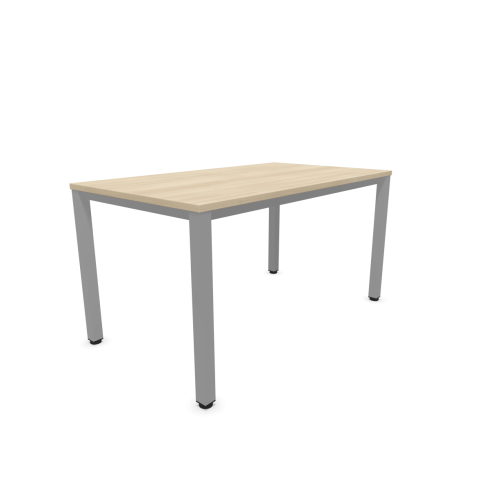 Работно бюро Easy Space със светлосив квадратен профил, 1400x800x740 мм, ПДЧ 25 мм, акация — Joya.bg 1