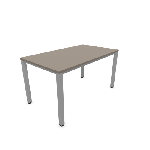 Работно бюро Easy Space със светлосив квадратен профил, 1400x800x740 мм, ПДЧ 25 мм, Трюфел сиво — Joya.bg 1