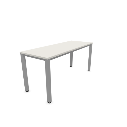 Работно бюро Easy Space със светлосив квадратен профил, 1600x600x740 мм, ПДЧ 25 мм, светлосиво — Joya.bg 1