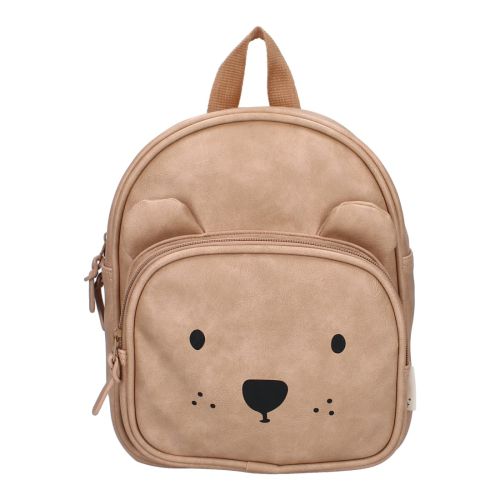 Раница за детска градина KIDZROOM Beary Excited, пясъчно кафява, 2 отделения 1