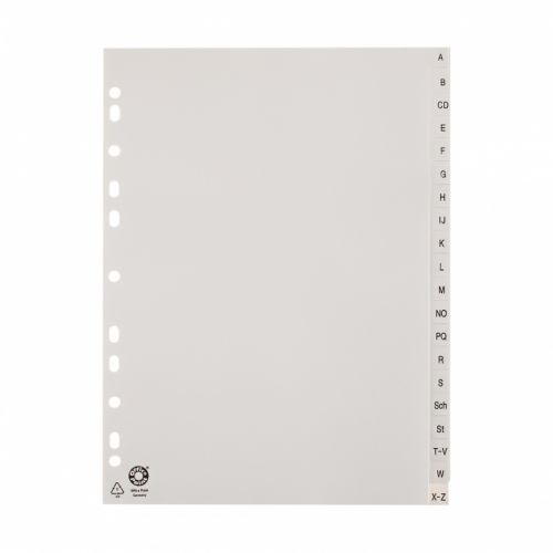 Разделител Office point, A - Z, PP, A4, сив — Joya.bg