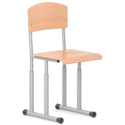 Регулируем ученически стол Tina Е-276, многослойна букова дървесина, сива метална база, бук 1
