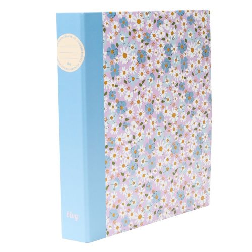 Рингов класьор ANCOR Flowers, A4, 40 мм, 2 ринга, D25 мм, ламиниран картон с глитер печат — Joya.bg 1