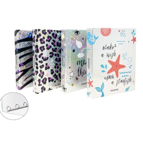 Рингов класьор MITAMA Dream &amp; Shine, А4, 4 ринга, D25 мм, ламиниран картон 1