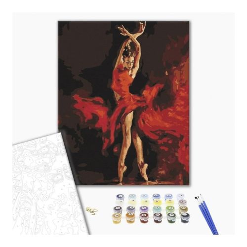 Рисуване по номера BrushMe, с подрамка, IN DANCE/Танц, 40х50 см — Joya.bg 1