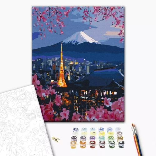 Рисуване по номера BrushMe, с подрамка, TRAVEL IN JAPAN/Япония, 40x50 см — Joya.bg 1
