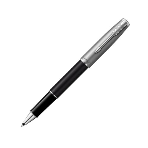 Ролер PARKER Royal Sonnet Essential Black, стоманено тяло, хромиран клип, черен 1
