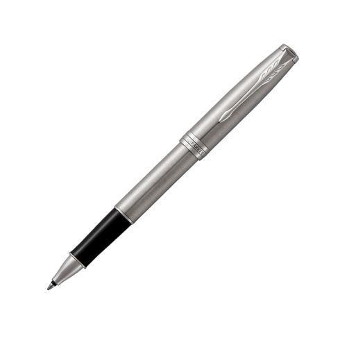 Ролер PARKER Royal Sonnet St. Steel СТ, стоманено тяло, хромиран клип, черен 1
