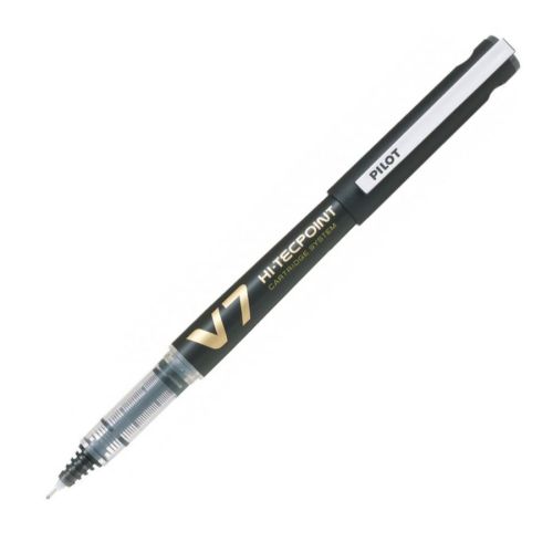 Ролер PILOT V-7 HI-TECPOINT BXC, GRIP, течно мастило, 0.7 мм, черен — Joya.bg 1