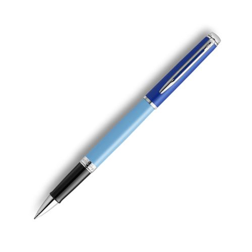 Ролер Waterman Hemisphere Blue CT, стоманено тяло, хромиран клип, черен 1