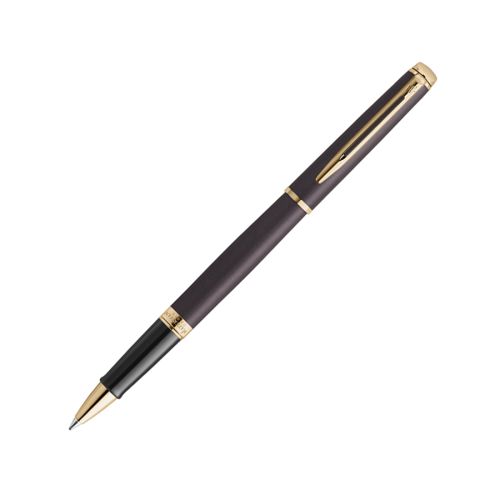 Ролер Waterman Hemisphere Understated Black GT, стоманено тяло, позлатен клип, черен 1
