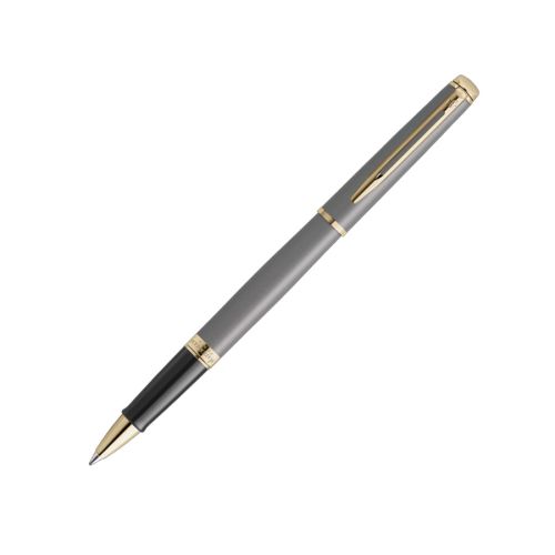 Ролер Waterman Hemisphere Understated Grey GT, стоманено тяло, позлатен клип, черен 1