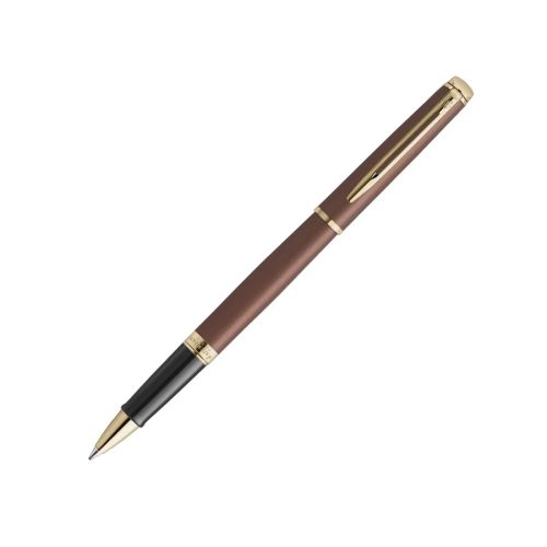 Ролер Waterman Hemisphere Understated Red GT, стоманено тяло, позлатен клип, черен 1