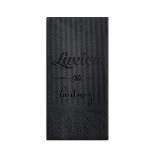 Салфетки Luxica Fantasy, черни, 33х33 см, 2 пласта, 40 бр. — Joya.bg