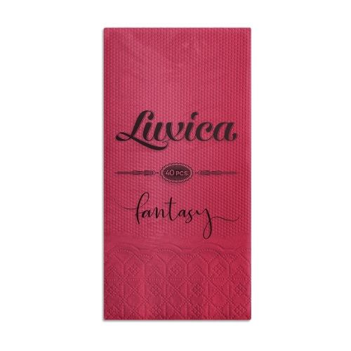 Салфетки Luxica Fantasy, червени, 33х33 см, 2 пласта, 40 бр. — Joya.bg 1