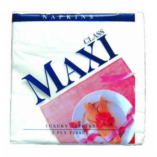 Салфетки Maxi, бели, 33х33 см, 2 пласта, 80 бр. — Joya.bg