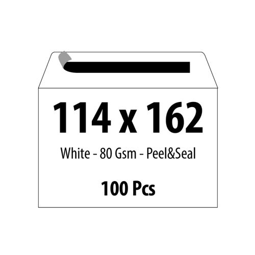Самозалепващ плик ZRS, 114х162 мм, 80 г, бял, 100 бр. — Joya.bg 1