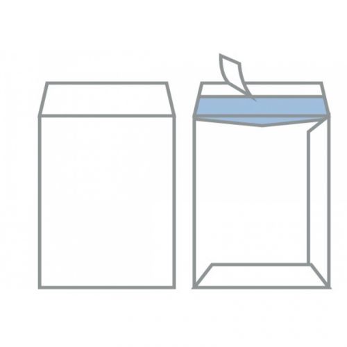 Самозалепващ плик ZRS, B4, 250х353 мм, тип джоб, 100 г, бял, 250 бр. — Joya.bg 1