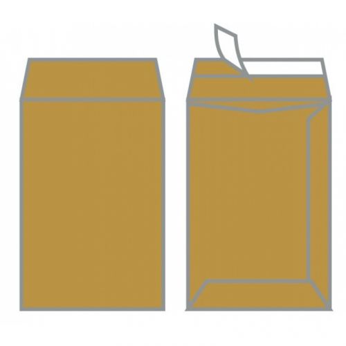 Самозалепващ плик ZRS, B4, 250х353 мм, тип джоб, с лента, 90 г, кафяв крафт, 250 бр. — Joya.bg 1