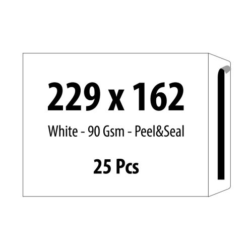 Самозалепващ плик ZRS, C5, 162х229 мм, тип джоб, 90 г, бял, 25 бр. — Joya.bg 1