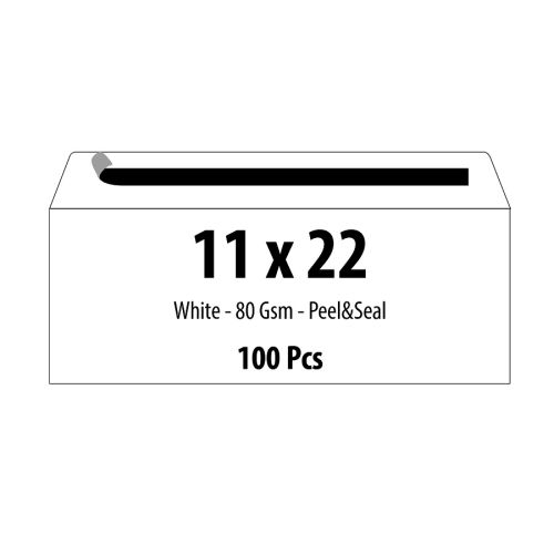 Самозалепващ плик ZRS, DL, 110х220 мм, 80 г, бял, 100 бр. — Joya.bg 1