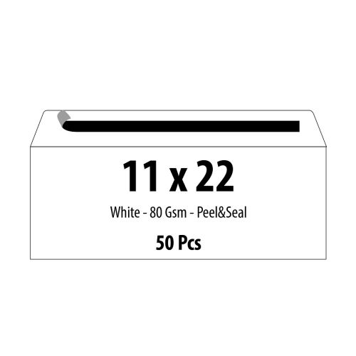 Самозалепващ плик ZRS, DL, 110х220 мм, 80 г, бял, 50 бр. — Joya.bg 1