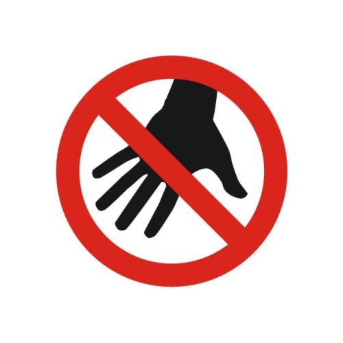 Самозалепващ знак APLI, с пиктограма Не питай!, 11.4х11.4 см — Joya.bg