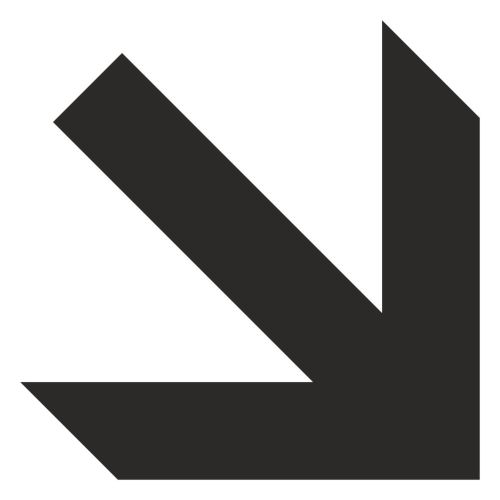 Самозалепващ знак APLI, с пиктограма Стрелка надолу, 11.4х11.4 см — Joya.bg