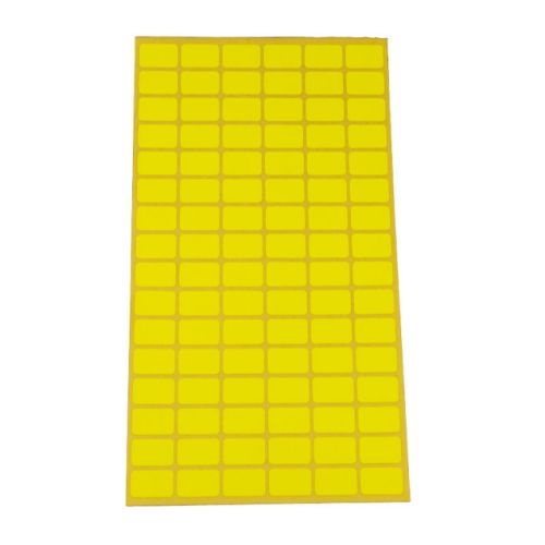 Самозалепващи eтикети Flex-Ko,  за ръчно надписване, 12х18 мм, жълти, 96 бр./л., 10 л.