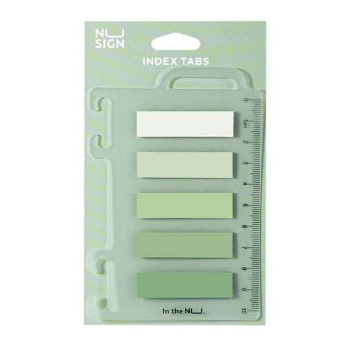 Самозалепващи индекси Deli NuSign NS356, BOPP, 12х44 мм, 5х20 л., зелени — Joya.bg 1