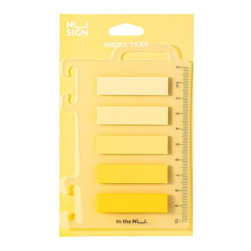Самозалепващи индекси Deli NuSign NS356, BOPP, 12х44 мм, 5х20 л., жълти — Joya.bg 1
