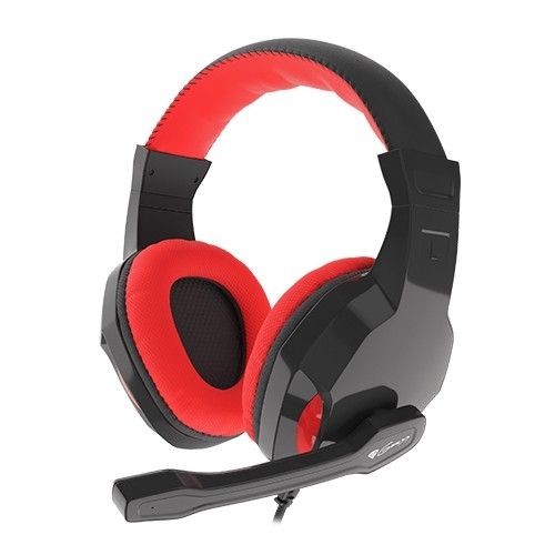 Слушалки с микрофон GENESIS Gaming Argon 110, Stereo 2.0, кабел 1.8 м, черен/червен