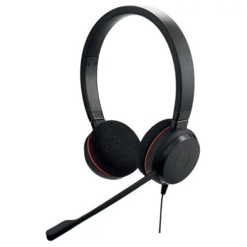 Слушалки с микрофон Jabra EVOLVE 20 MS, Stereo, USB-A/C, кабел 2.15 м, черни 1