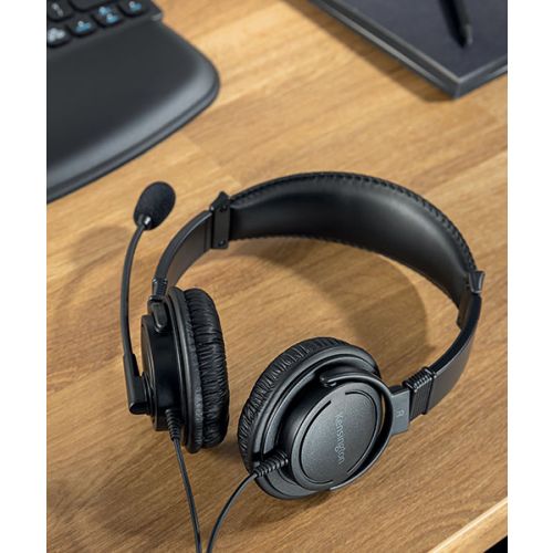 Слушалки с микрофон Kensington H1000, K83450WW, Stereo, USB-C, кабел 1.8 м, черни 1