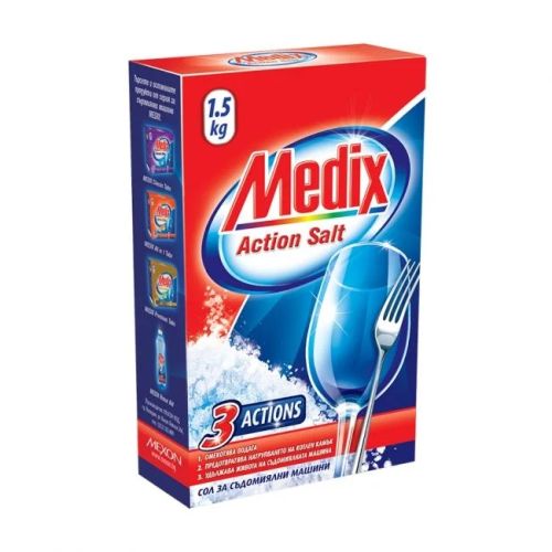 Сол за съдомиялна машина Medix, 1.5 кг — Joya.bg