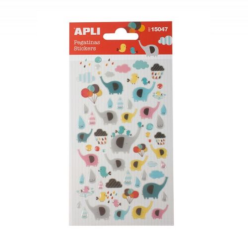 Стикери APLI, Слончета, 61 бр. — Joya.bg