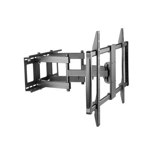 Стойка за телевизор Sunne 60&quot;-100&quot;, до 80 кг, стенна, въртяща се, черна