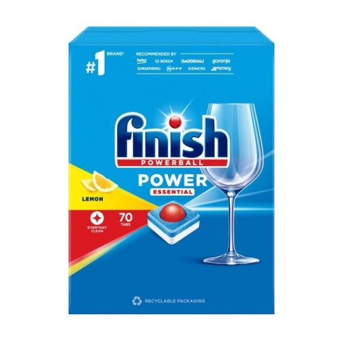 Таблетки за съдомиялна Finish Power Essential, аромат лимон, 70 бр. 1