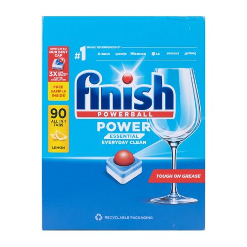 Таблетки за съдомиялна Finish Power Essential, аромат лимон, 90+2 бр. 1