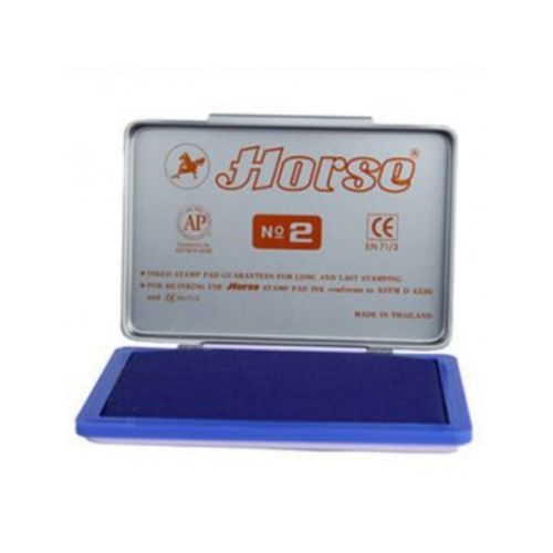 Тампон Horse №2 за ръчен печат, 110х70 мм, син цвят