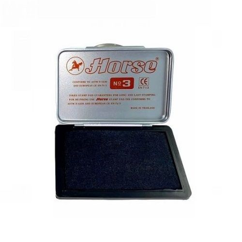 Тампон Horse №3, за ръчен печат, 90х55мм, черен цвят — Joya.bg 1