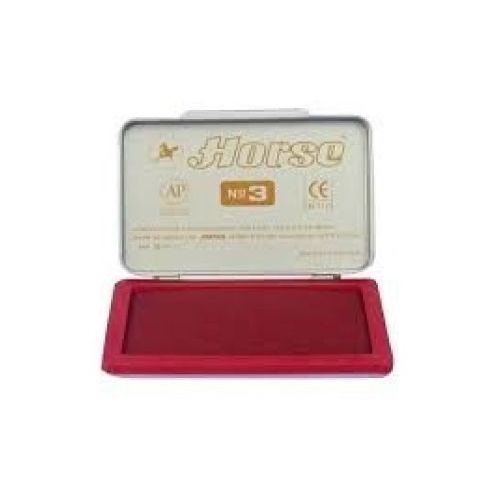 Тампон Horse №3, за ръчен печат, 90х55мм, червен цвят