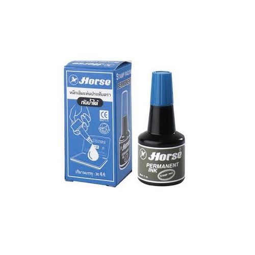 Тампонно мастило Horse, 30 мл, син цвят — Joya.bg