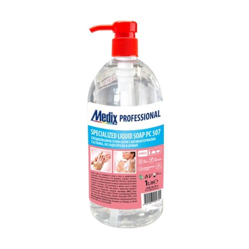 Течен сапун Medix Professional, PC 507, антибактериален, без аромат, 1 л — Joya.bg