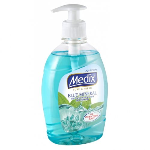 Течен сапун Medix Pure&amp;Fresh Blue Mineral , аромат на море, с помпа, 400 мл — Joya.bg