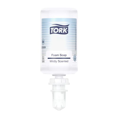 Течен сапун на пяна Tork Mild Foam, пълнител за дозатор S4, до 2500 дози, 1 л 1