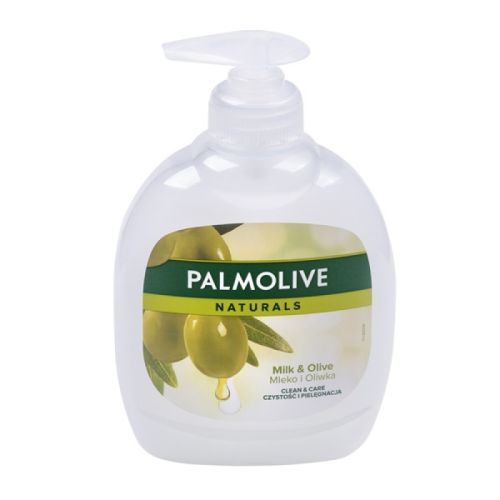 Течен сапун Palmolive almond, аромат мляко и маслини, с помпа, 300 мл — Joya.bg