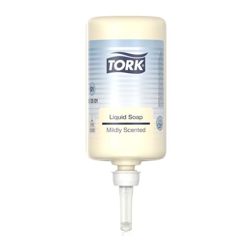 Течен сапун Tork Mild, пълнител за дозатор S1, до 1000 дози, 1 л 1