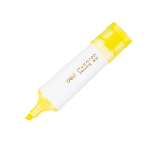 Текстмаркер Deli Macaron ES621S, скосен връх 1-5 мм, жълт пастел — Joya.bg 1