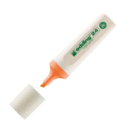 Текстмаркер edding 24 EcoLine, скосен връх 2-5 мм, оранжев — Joya.bg